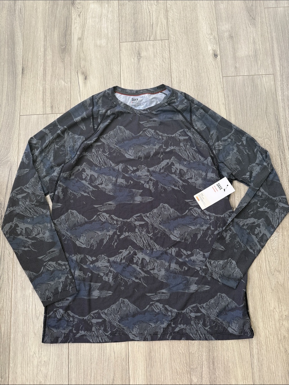 SAXX Quest Long Sleeve Crew Quick Dry Mesh Top